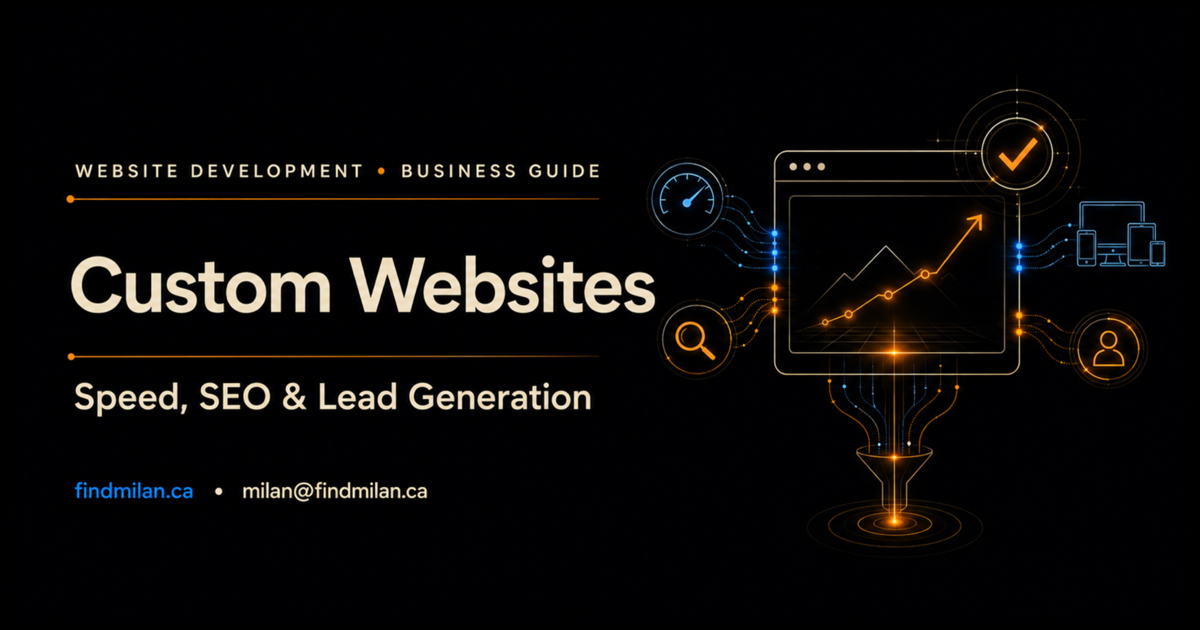 Website redesign workflow for a service business covering strategy, UX, SEO, performance, and launch