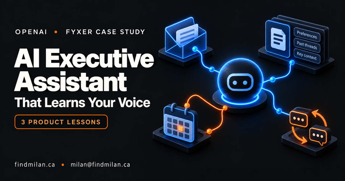 AI executive assistant connected to email, memory, calendar, and user feedback in a secure workflow