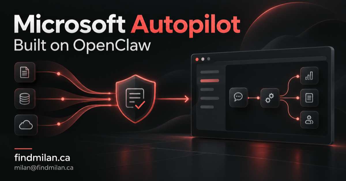 A policy shield and desktop agent workflow represent Microsoft's Copilot Autopilot product built on OpenClaw
